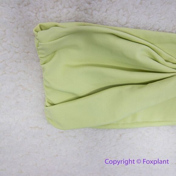 NEW Stone Fox‎ Swim x Free People lele knotted bandeau bikini top, size XS - Picture 3 of 9